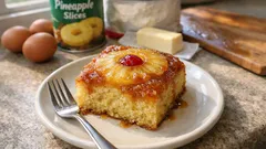 Bolo de ananás com rodelas caramelizadas: fofo, húmido e fácil de desenformar